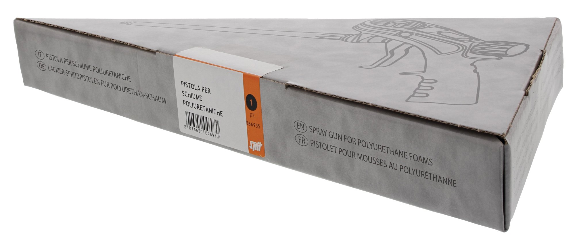 PISTOLA PER SCHIUME POLIURETANICHE ACCIAIO