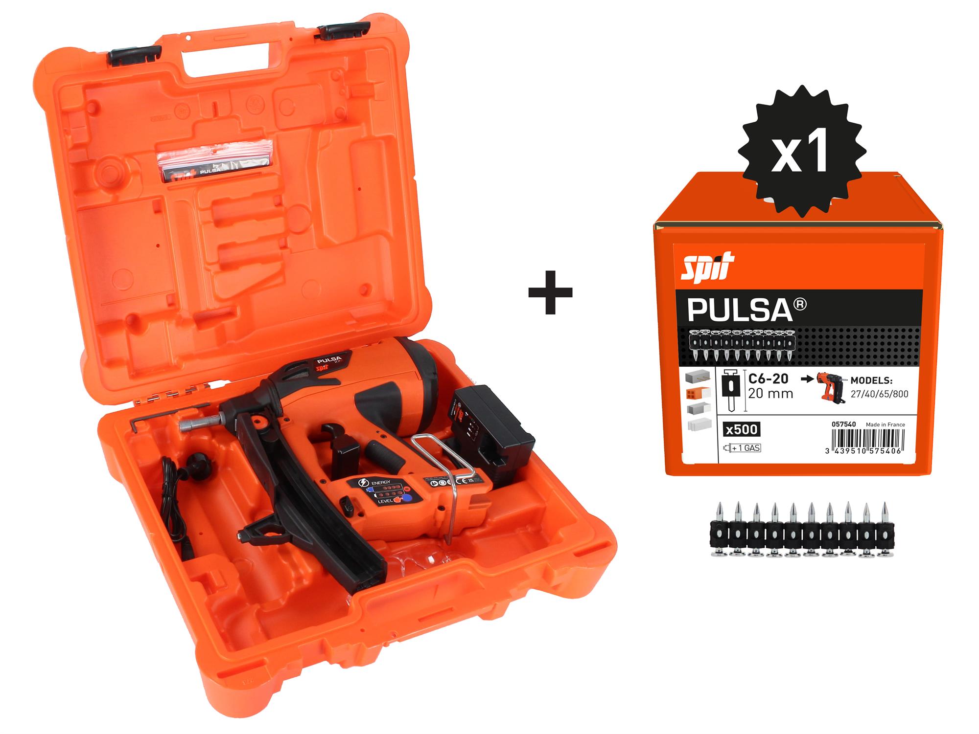 CHIODATRICE PULSA 27P + 500 CHIODI C6 20